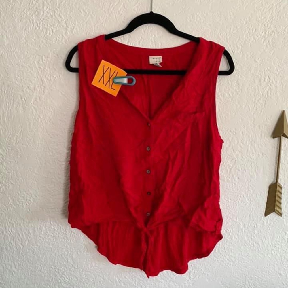 A New Day front tie top